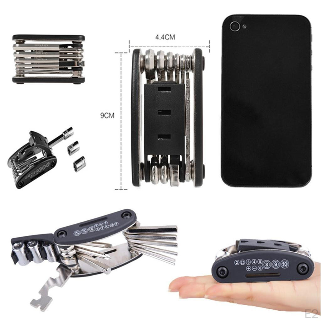 Biking Bike Multi Fixing Tools Carbon Steel Portable Compact Multifunctional Mountain Cycling