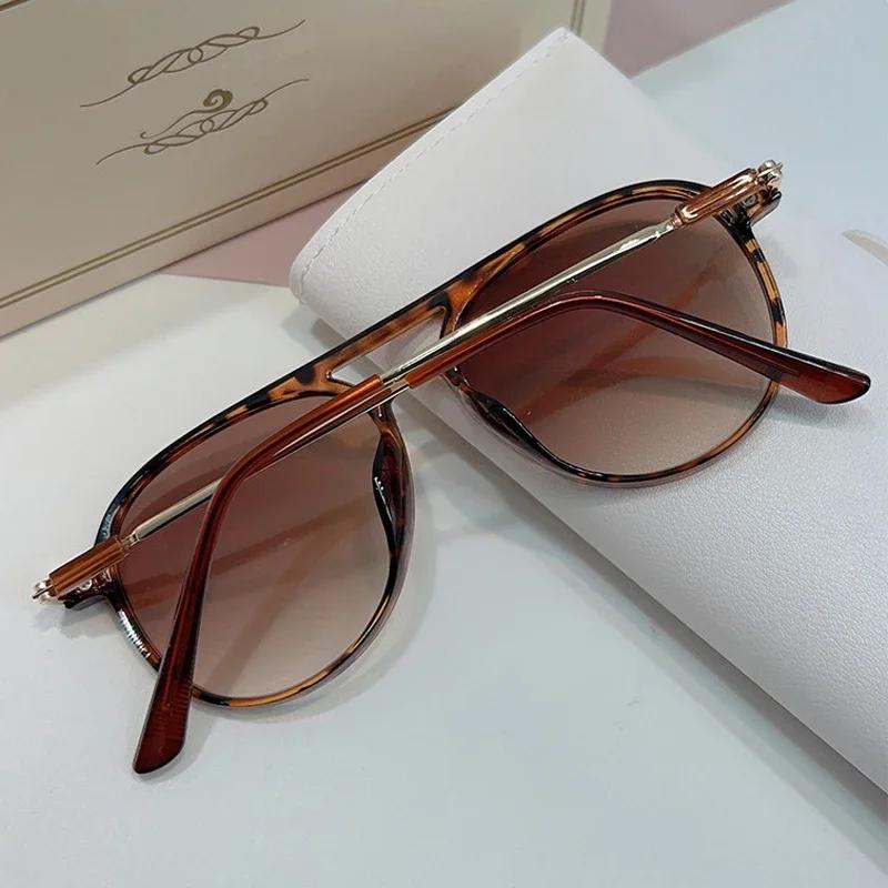 New Oversized Sunglasses Women Men Vintage Pilot Designer Brand Sun Glasses Female Big Frame Mirror Retro  Feminino