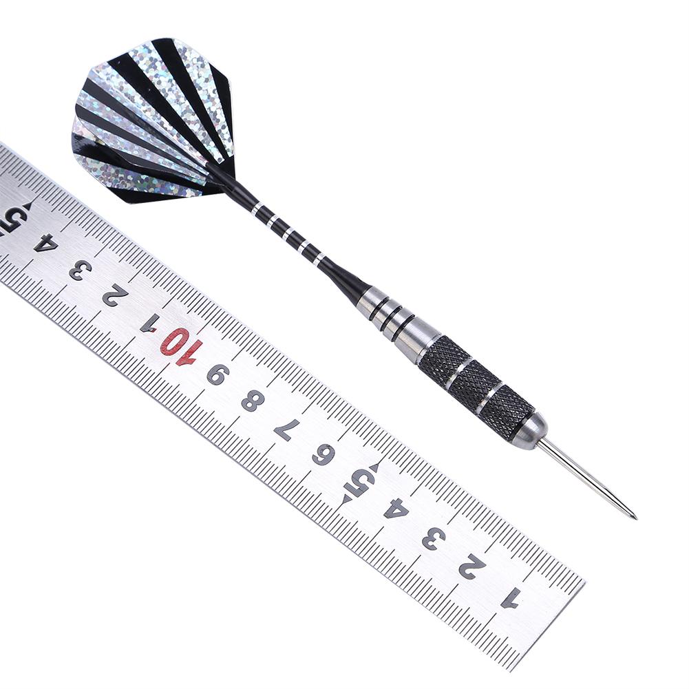 3 Colors 3pcs 155mm Steel Tip Target Throwing Darts Set With Laser Printing Flights