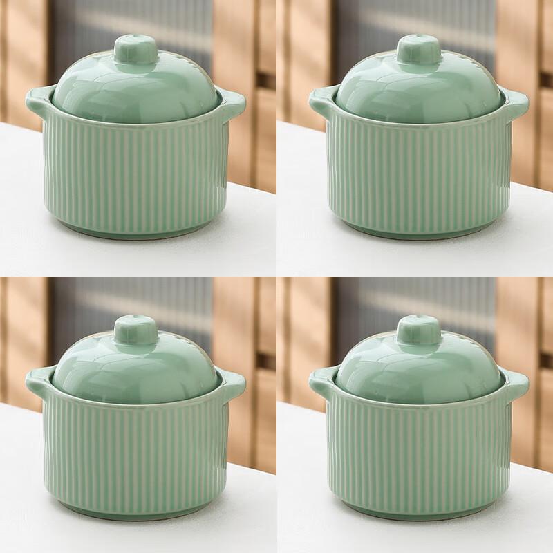 LISM Ceramic Double Boiler Stew Pot Set