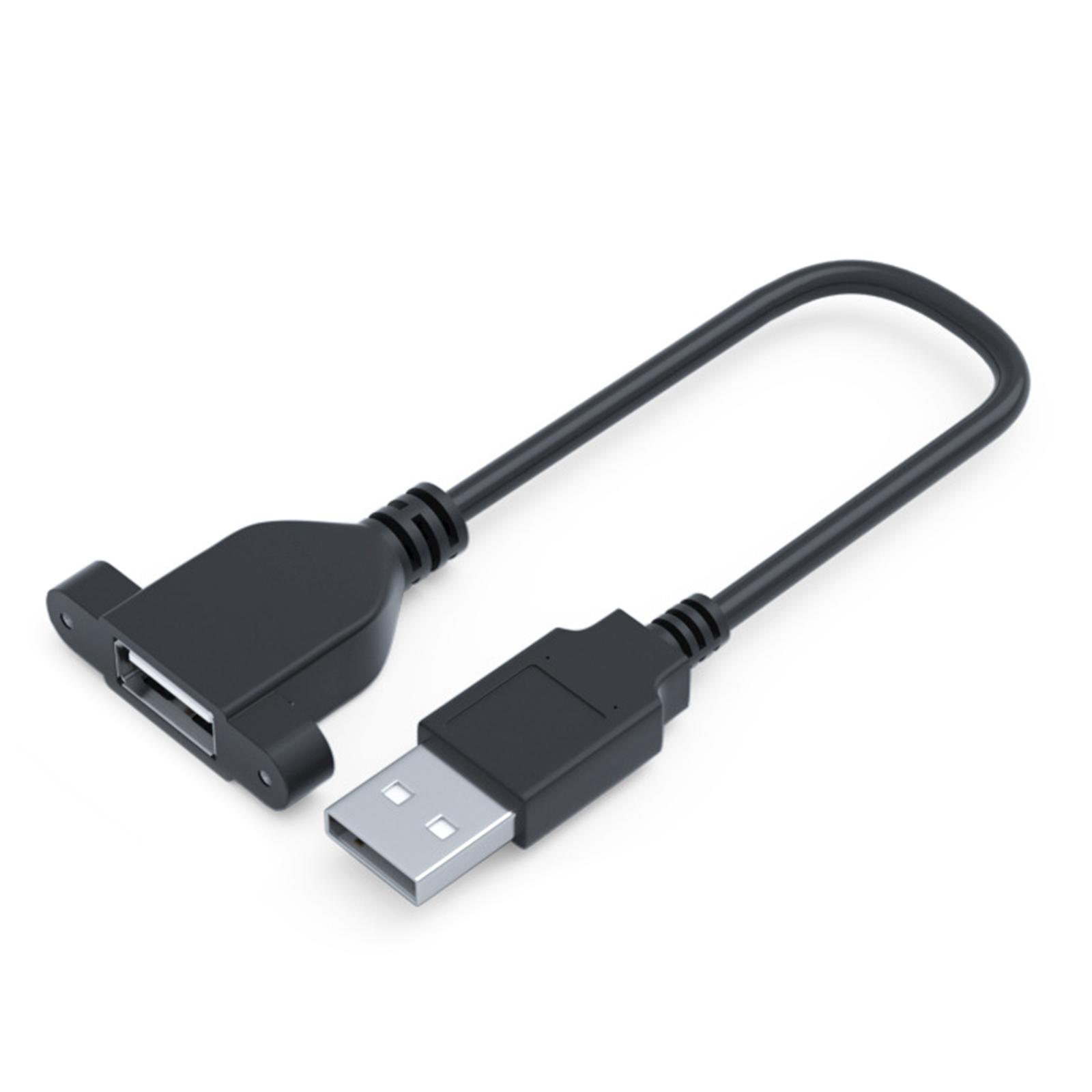

USB Cable 3.0 2.0 Extension Male to Female Extender Cable Cord with Screw Panel Mount for USB Fan 0.3m/0.5m/1m/2m