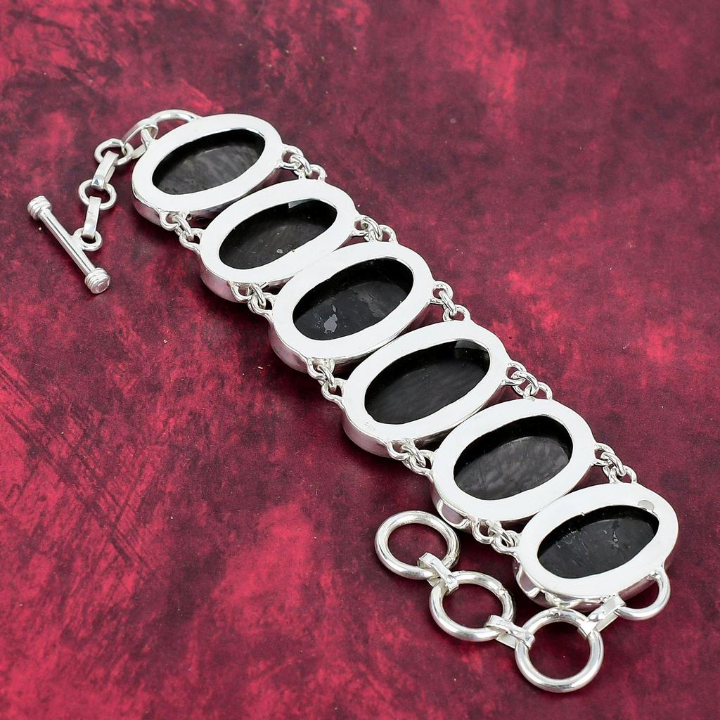 Black Obsidian Awesome Bracelet, 925 Solid Sterling Silver Jewelry, Handmade Gemstone Bracelet, Decent Jewelry For Women