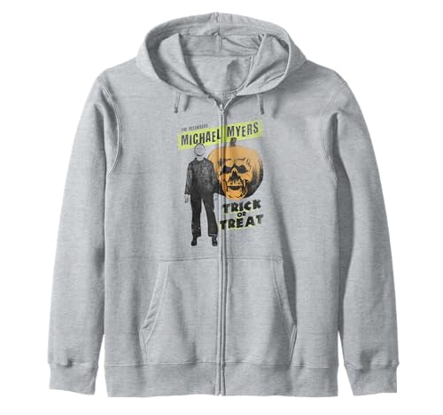 Halloween The Relentless Michael Myers Trick or Treat. Zip-up hoodie.