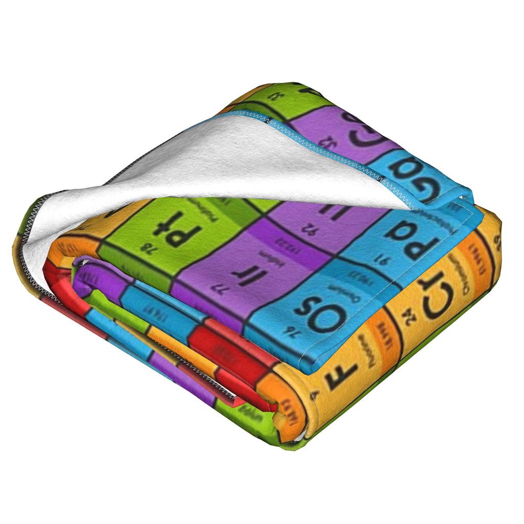 Elements Of The Periodic Table 1 Blanket Soft Warm Flannel Throw Blanket Bedspread for Bed Living Room Picnic Travel Home Sofa