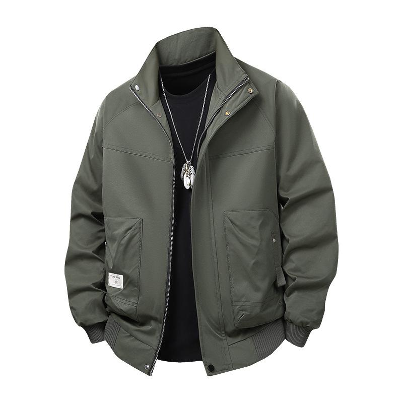 New Spring and Autumn Style Men's Fast Fashion, Versatile Loose and Handsome Work Top Coat
