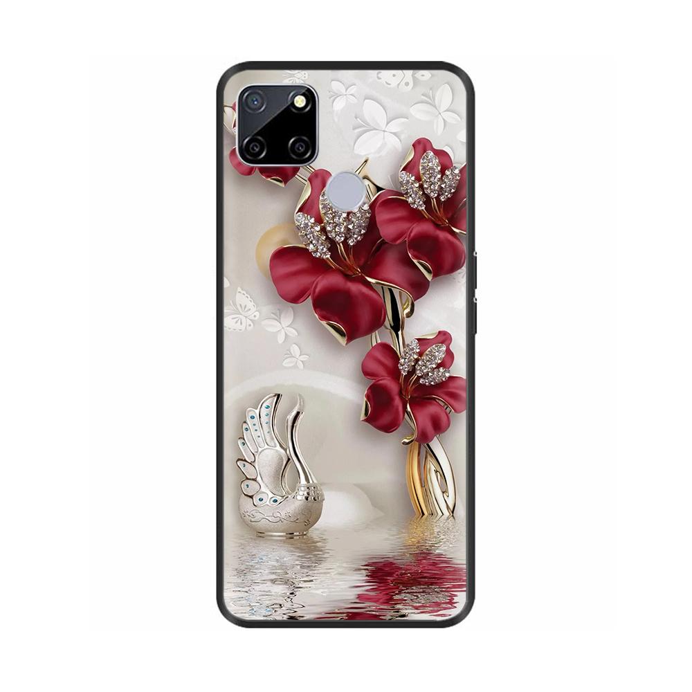 Case For Realme C25 C25s Coque Realme 7i RMX2193 Soft Cartoon Silicone Fundas Phone Case For OPPO REALME C12 Capa Cover Bumper