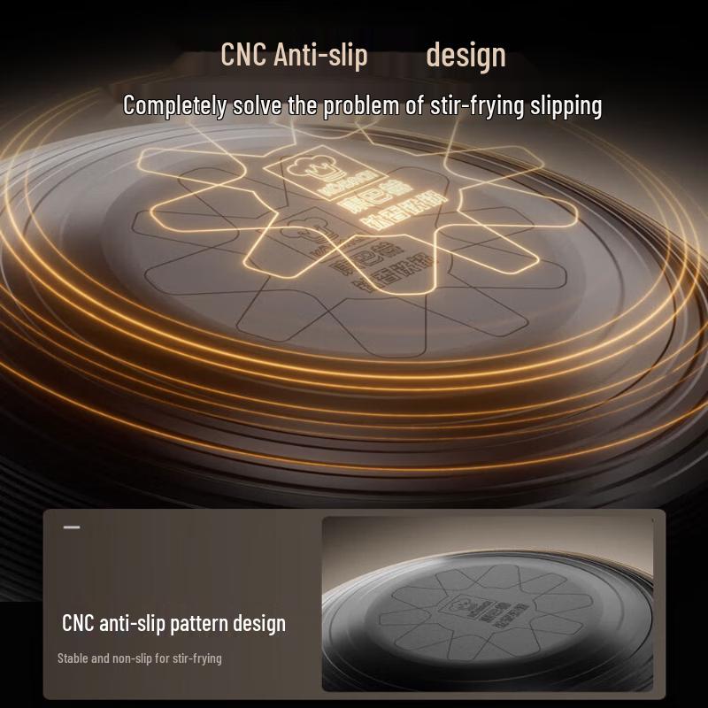 Kobach Nitrided Iron Wok with Titanium Finish