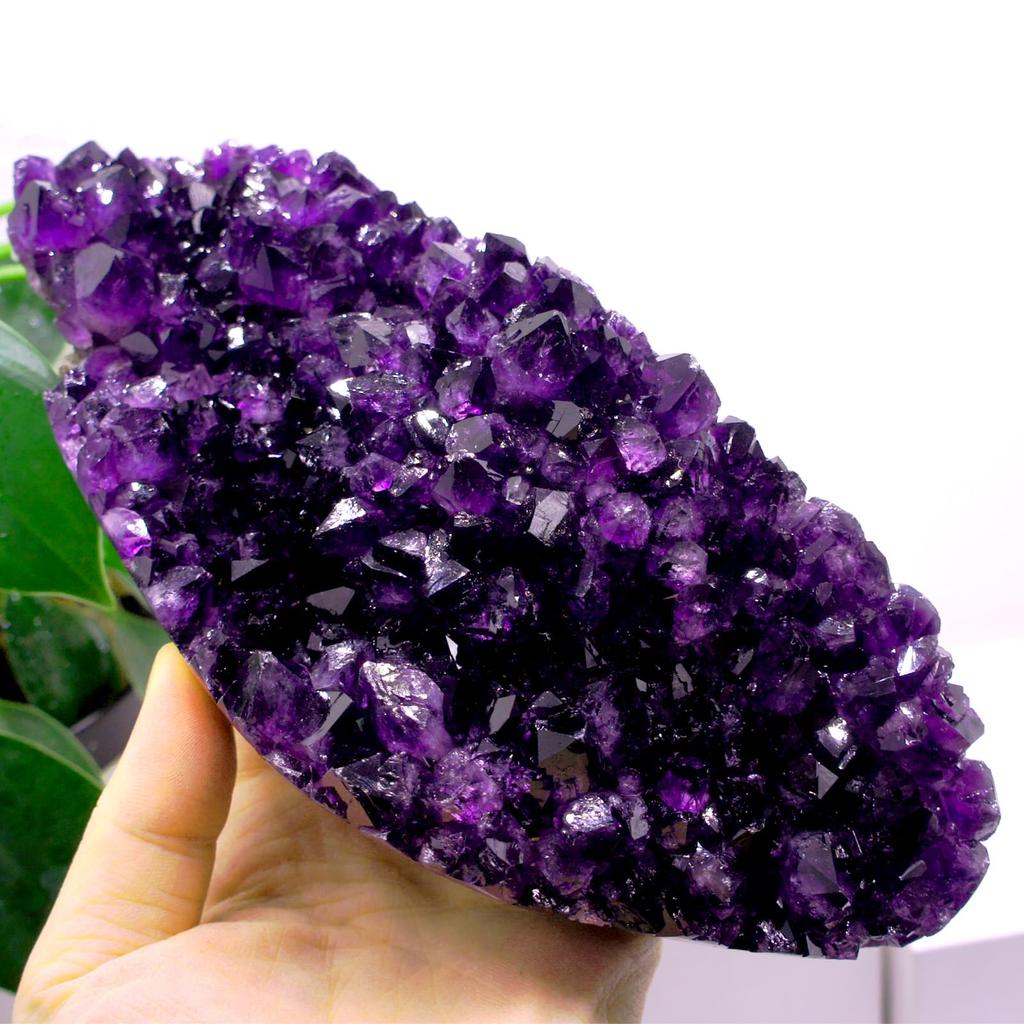 Amethyst Natural Carefully High Purple Crystal Raw Feng Good Purple Crystal [TANAKA YA] Cluster, Stone, Selected, Quality, Approx. 1909058mm,