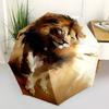 Lion,Wildlife Automatic Folding Umbrella Compact 8 Rib Design,Unique Style,Suitable for Everyday Outdoor Use,Perfect Gift for Friends