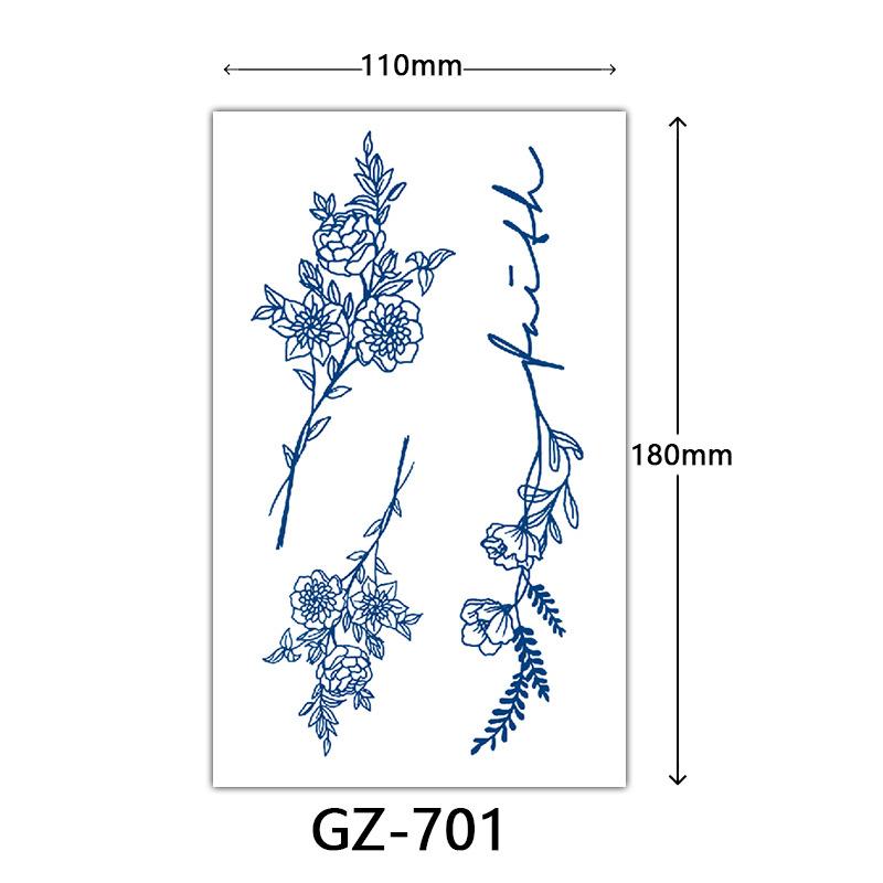 Autocolante Tatuaj cu Suc, Autocolante Tatuaj Herbal, Autocolante Tatuaj Semi-Permanent cu Litere Engleze Tatuaj