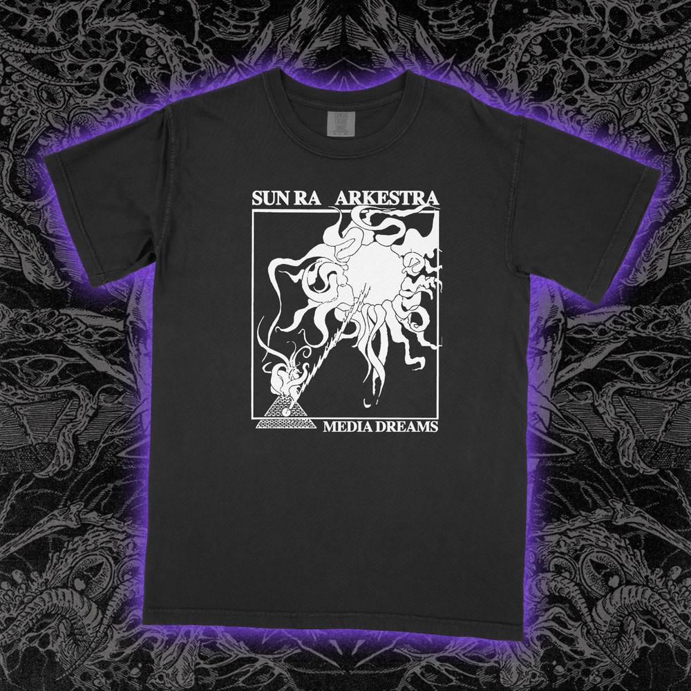 Sun Ra Arkestra Media Dreams T-Shirt Vintage Jazz Cosmic Band Graphic Tee Unisex