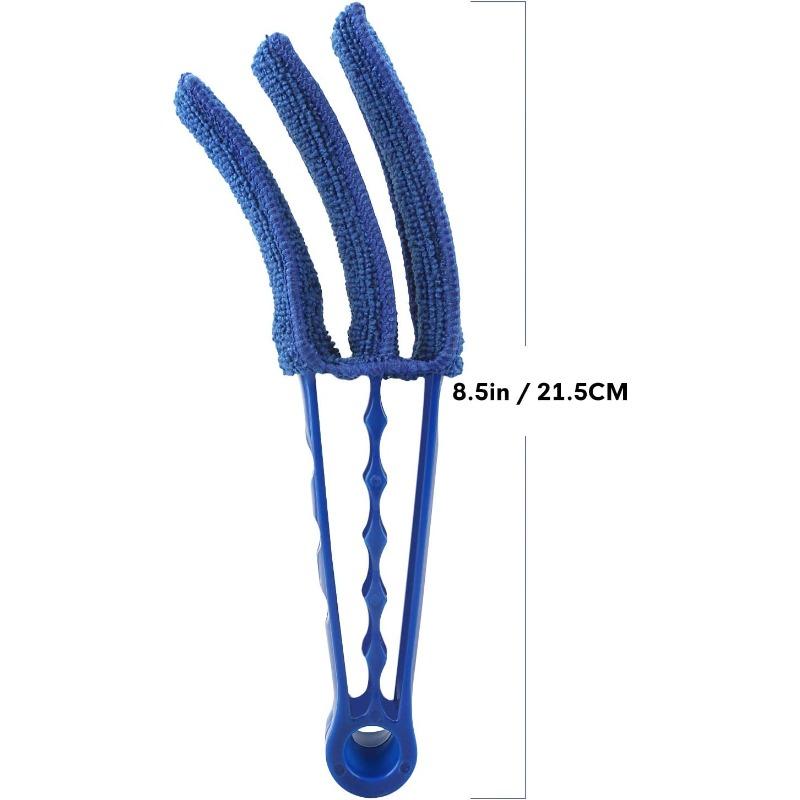 Minifibre Triple Blind Cleaner Mitt Venetian Slats Blinds Duster for Window Blinds Air Conditioner Jalousie Dust