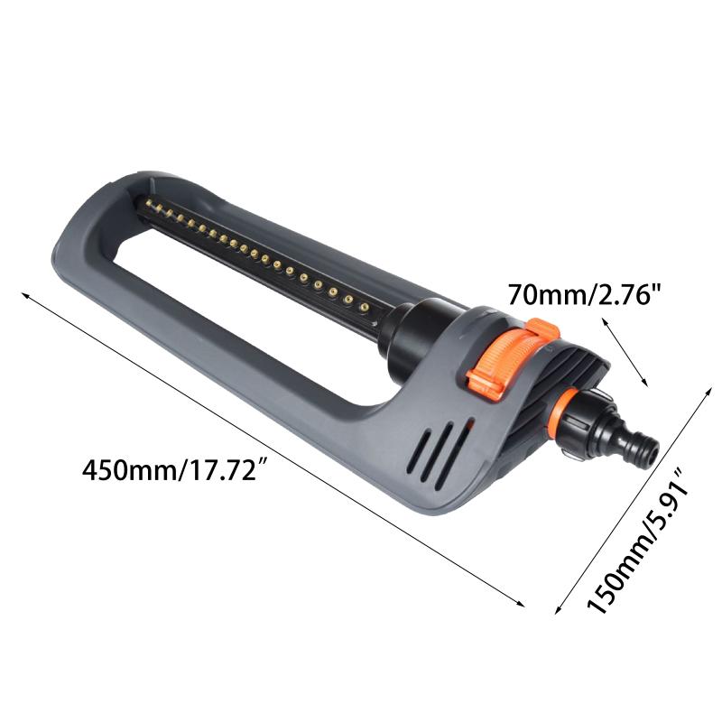 Garden Sprinkler Adjustable Flow Control Customizable Spray Pattern For Garden Use Efficient Water Distribution Irrigation Tool чёрный