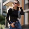 Slim-Fit Long Sleeve Sheer Top - 2024 Autumn/Winter Collection