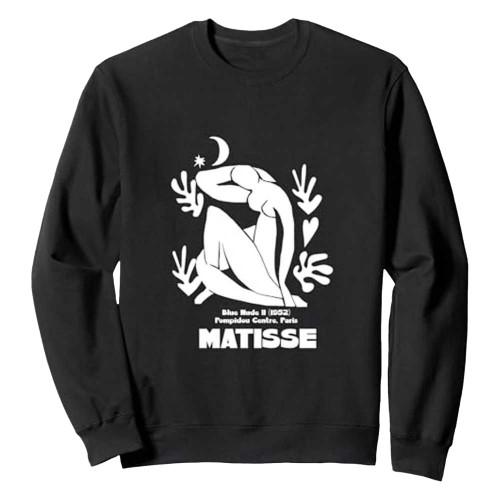 Apoh Unisex Adult Blue Nude II Matisse Sweatshirt