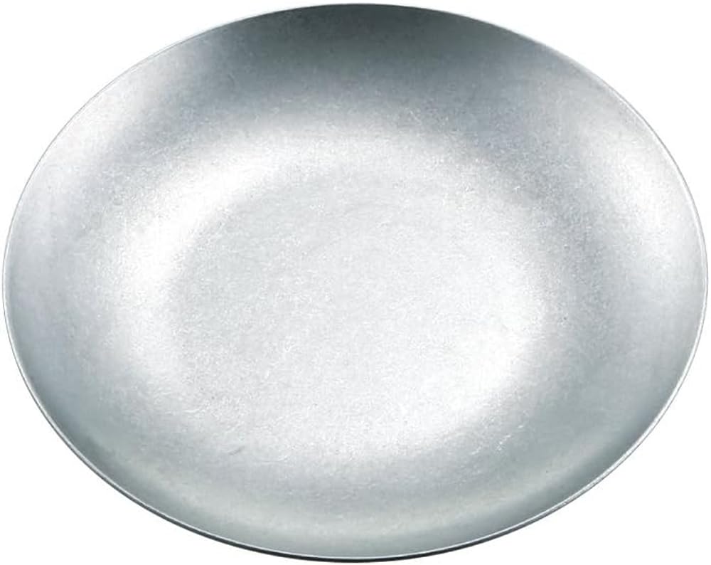 Vintage Inox Small Tray, 118mm, Made In Japan [Authentic], Ideal for Cafes and Restaurants, Stainless Steel with Aged Finish, Shatterproof,