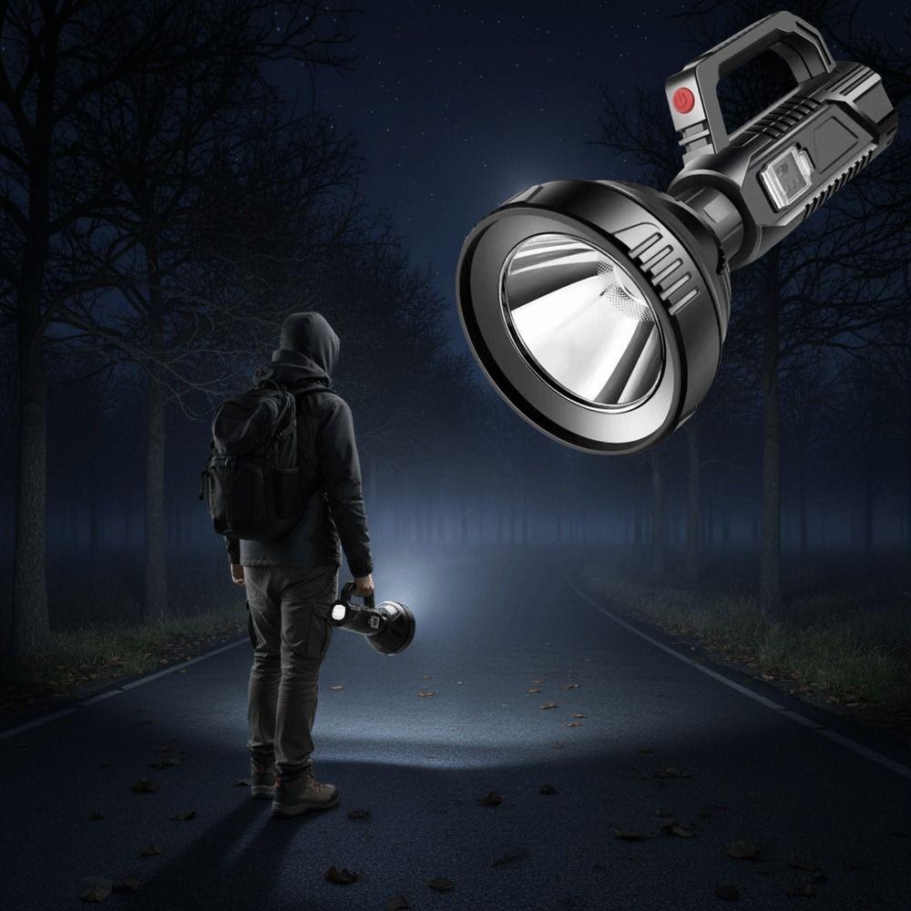 High Power LED Flashlight Bright USB Charging Emergency Flashlight Long Range Portable Camping Lamp for Hiking Fishing