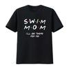 Swim Mom Girl Boy T Shirt For Unisex Life Vintage Washed Soft Stylish Breathable Top For Everyday Wear Comfortable Stretched