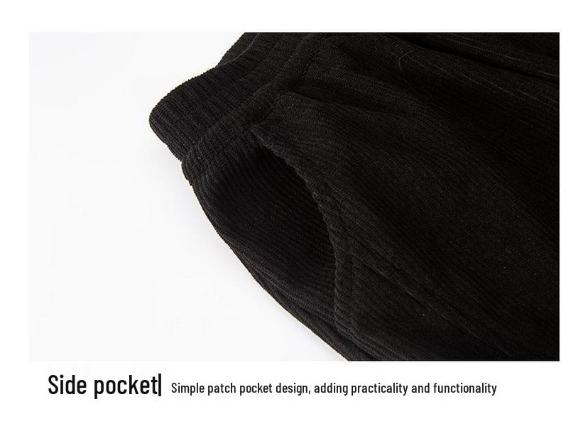 Warm Boys' Fleece-Lined Corduroy Pants - 2025 Winter Style for Medium to Large Children