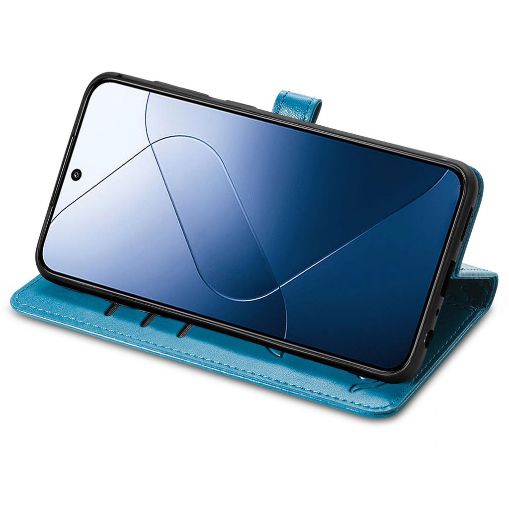 Kožené pouzdro peněženka pro Xiaomi 14T Pro vyklápěcí kryt na telefon s roztomilým vzorem kočky a psa