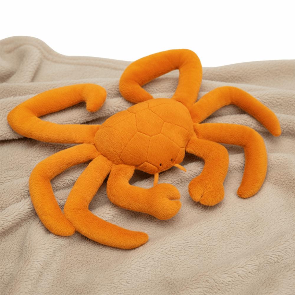 Simulation Crab Plush Doll Fluffy Sea Animal Doll Sleeping Pillow Crab Plush Toy Home Decor