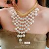 Exquisite French Pearl Tassel Necklace: Elegant Design & High-End Appeal for Women