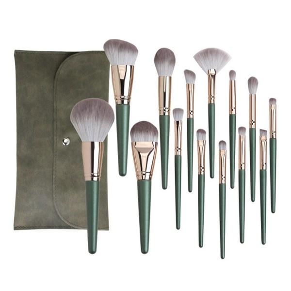

Makeup brush 14-piece pouch set, eye shadow lip powder shading, 1 piece, the most popular beauty accessory in Korea