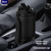 304 Stainless Steel Insulated Coffee Tumbler with Lanyard - Portable Dual Use for Hot & Cold Beverages