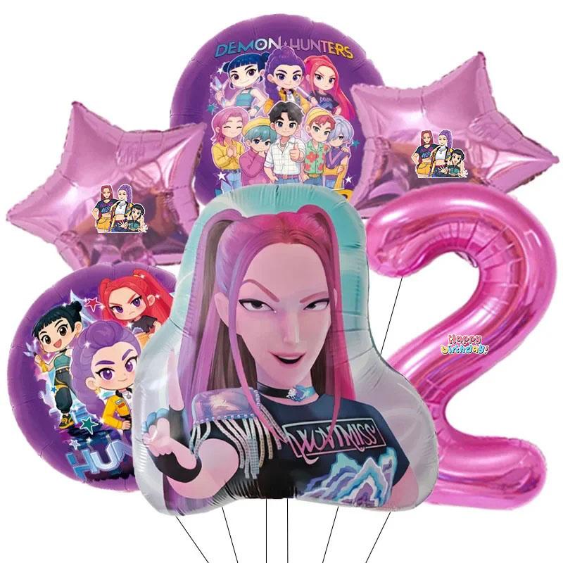 Set di 6 Palloncini in Alluminio con Numeri da 0 a 9 per Festa di Compleanno a Tema Musicale Decorazione Baby Shower Regalo