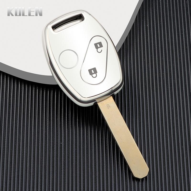 

New Tpu Car Key Case Cover Shell For Honda Accord Civic Crv Cr-V Pilot Insight Ridgeline 2 3 4 Buttons Protected Fob Accessories