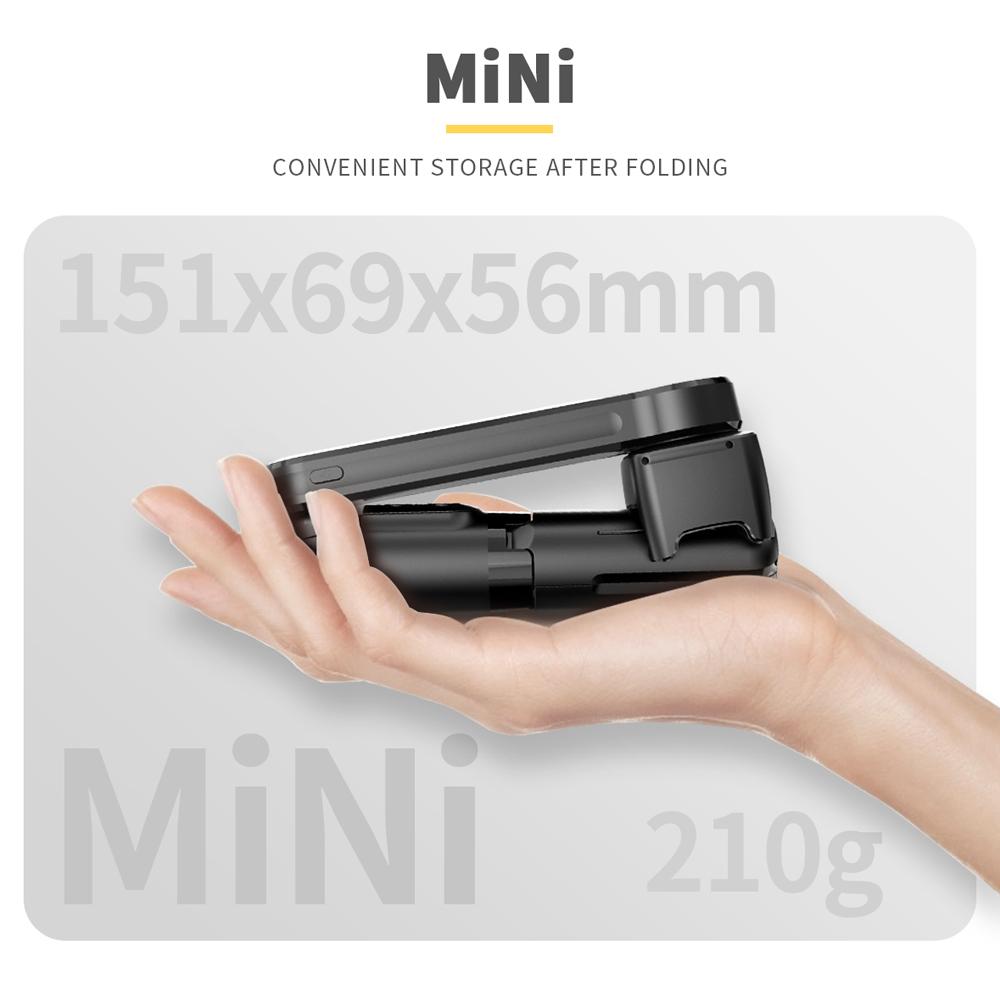 Handheld Gimbal Stabilizer for Phone Inception Mode Selfie Stick with Stable Tripod 3 Color Modes Fill Light Remote