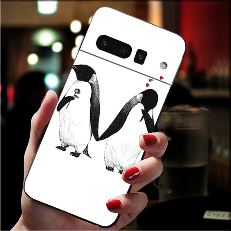 

Phone Case For Google Pixel 10 Pro XL 9 Pro XL 8 7 6 Pro 9A 8A 7A 6A Pixel 8 7 6 5 Cute Lovely Penguin Google Pixel 10 Pro