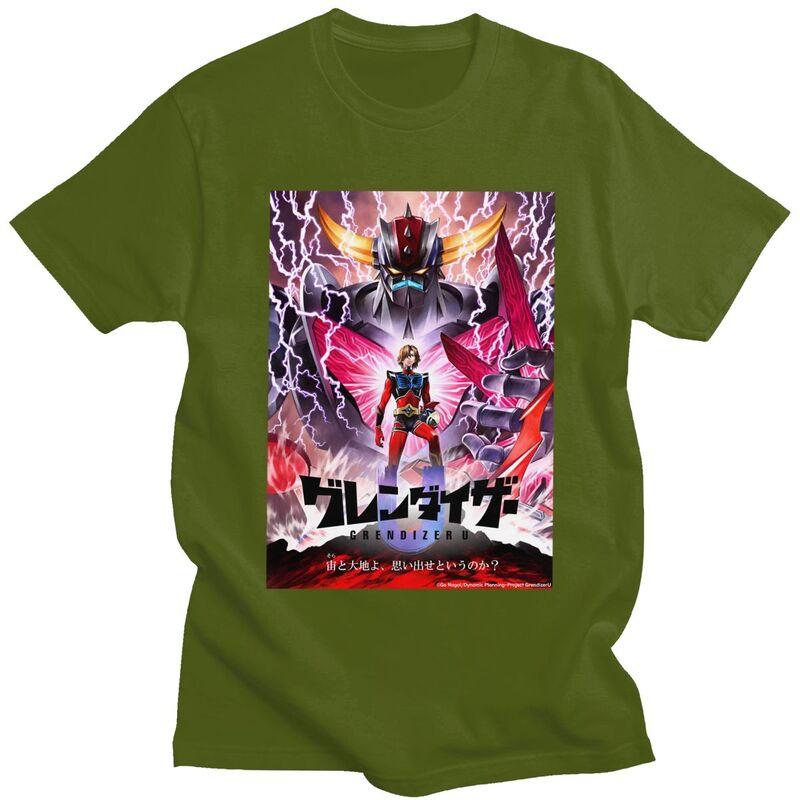 Custom UFO Robot Mazinger Z Tshirts for Men Short Sleeve Leisure T Shirt Grendizer Goldorak Tshirts Loose Fit 100 Cotton Tee