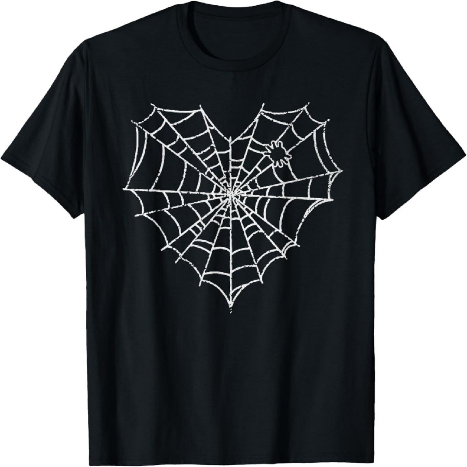 

Halloween Spider Web Costume Cute Heart Spider Web T-Shirt XXXXXL чёрный