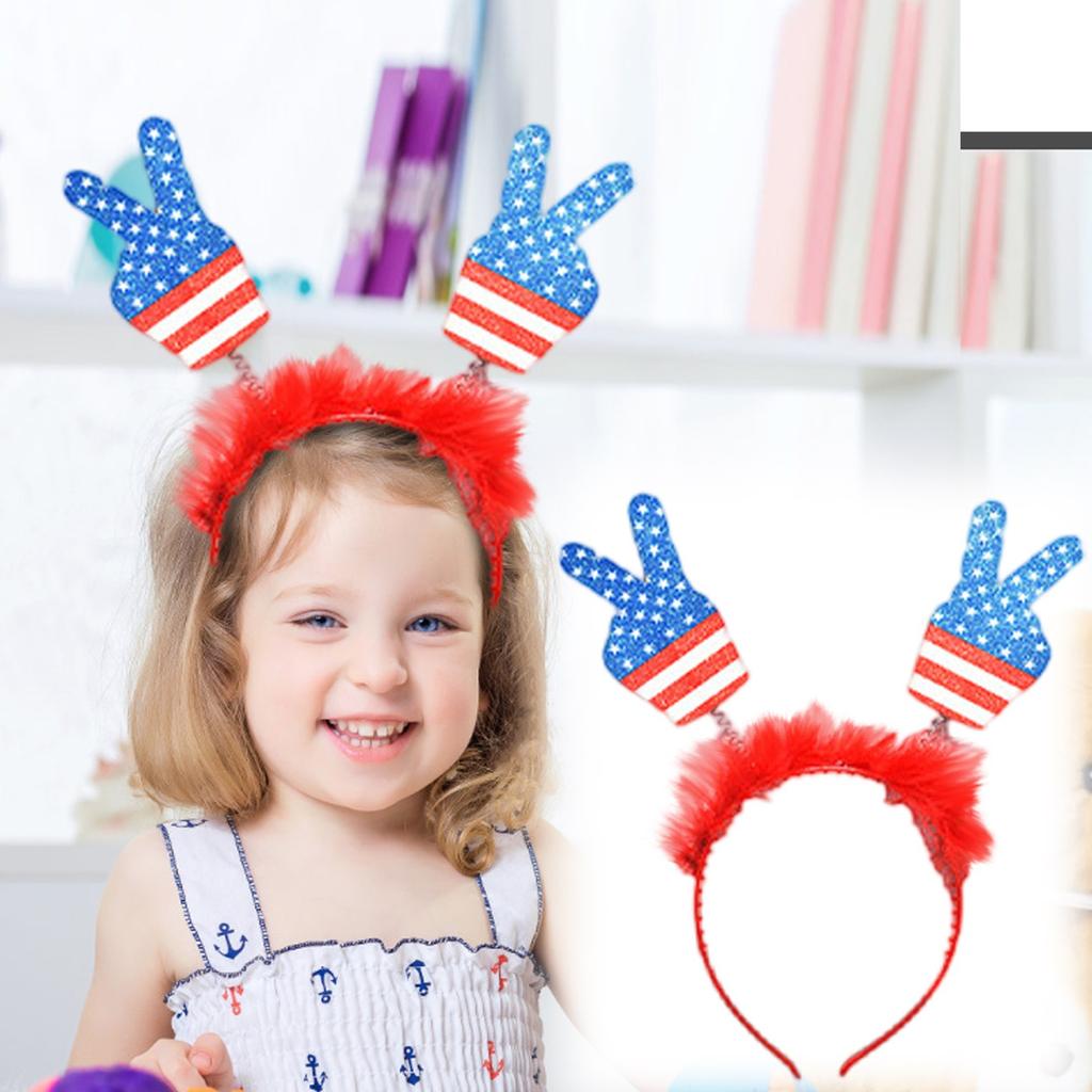 American Independence Day Party Decoration Headband 10pcs