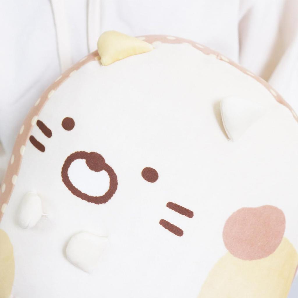 Marushin Sumikkogurashi Mochi Mochi Soft and Character Birthday 6575010900 Cushion, Marshmallow, Smooth, Cushion, Cat, Gift, Gift,