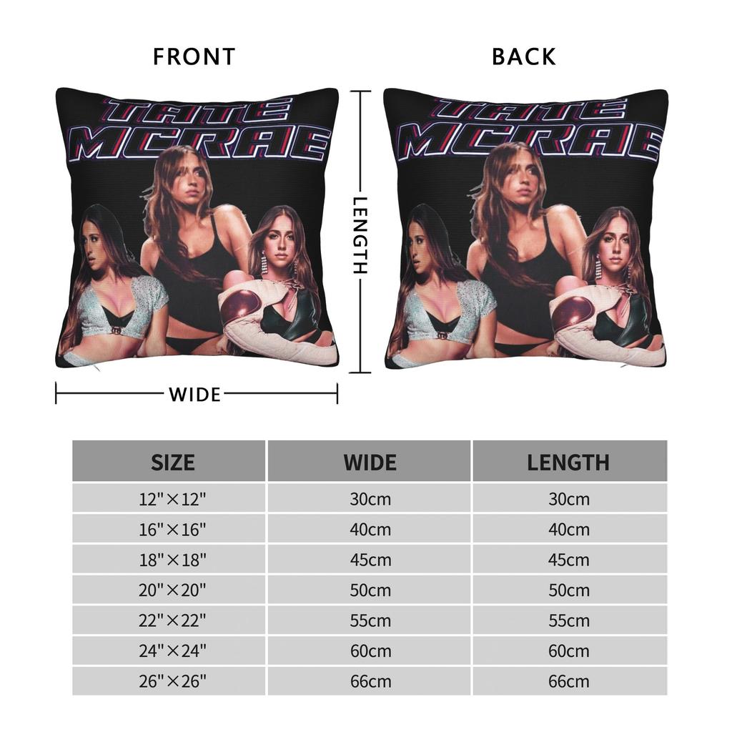 Decorative Pillow Cover Tate McRae Think Later Tour Accessories Chair  Throw Pillow Case Cover Square Multi-Size