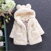 Girls’ Winter Clothes  Warm Children's Faux Fur Coat with Ears for Girls