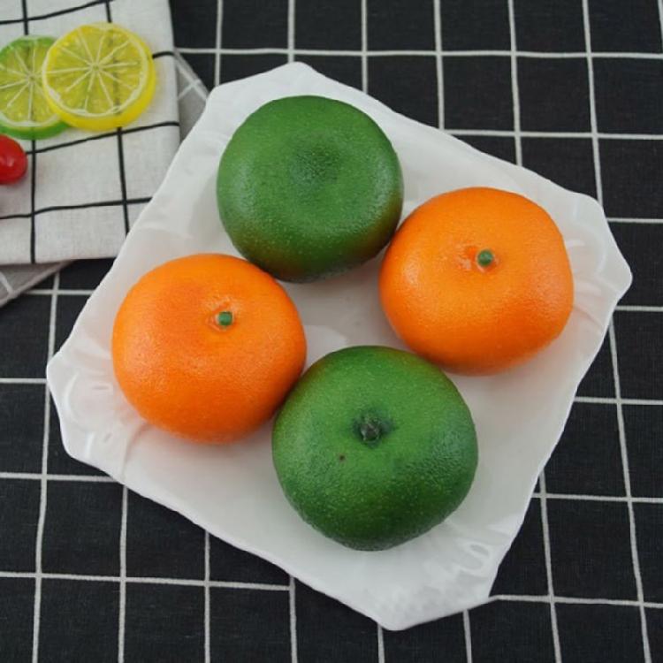Decorative Artificial Orange Plastic Fruit Craft for Orange Partys Decors