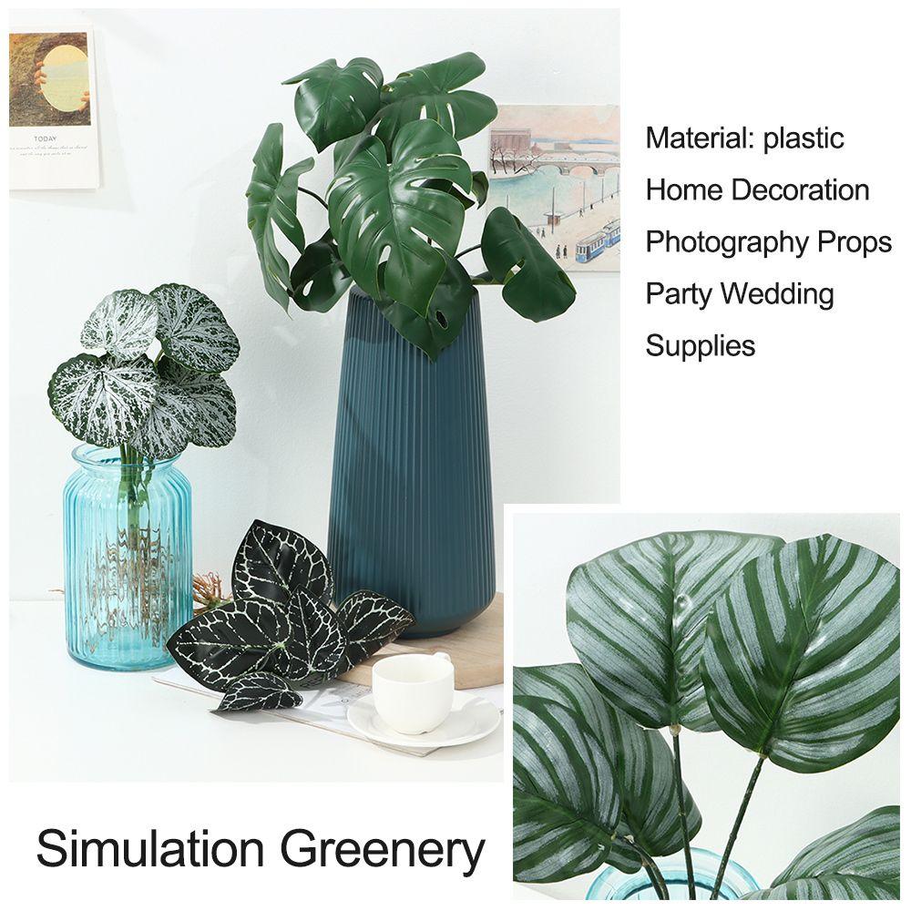 Party Supplies Desktop Ornament Office Shop Simulation Greenery Plant Wall Artificial Hydroponic Plants With Root