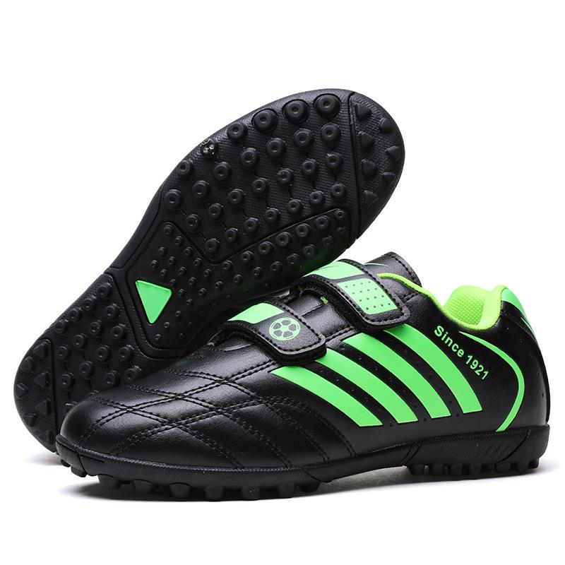 Unisex Velcro Low-Top Breathable Anti-Slip Football Training Shoes