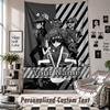 Custom Tapestry Wall Hanging, Gorillaz Personalized Name Text Home Wall Decor
