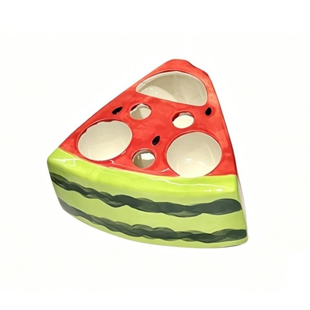 Ceramic Watermelon Toothbrush Holder Waterproof Electric Toothbrush Stand Bathroom Watermelon