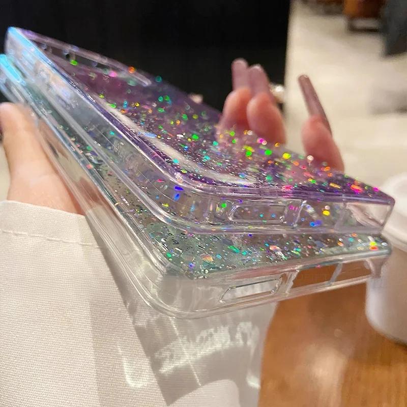 For Samsung Galaxy S20 S20Plus Plus S20FE FE S20Ultra Ultra S11 S11E S10 Lite S10E S9 Glitter Star Sequin Clear Thin Soft Case