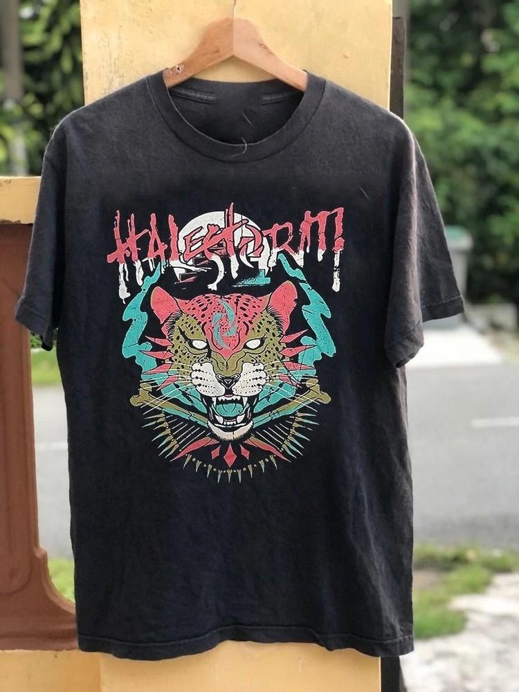 Halestorm Tour 2014 Band Black Cotton T Shirt  Unisex T-Shirt XXXL
