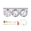 Kit misuratore triplo da 52 mm, misuratore di pressione dell'olio, misuratore di temperatura dell'acqua Fahrenheit, 3 in 1, voltmetro