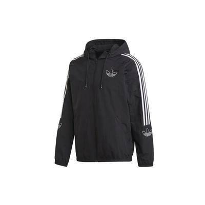Originals Trefoil Casual Sport Zip Hoodie Men Jackets Black ED4688
