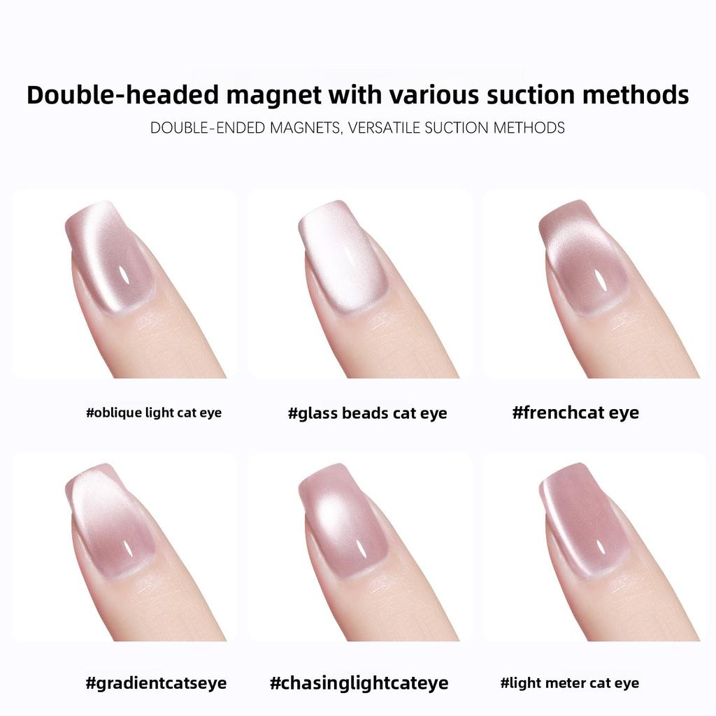 Cat eye nail polish glue strong magnet stick, large magnet pen, double head thickened multi-functional magnet nail art tool