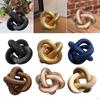 3 Link Chain Decor Coffee Table Minimalist Boho Geometric Decorative Knot for Bedroom