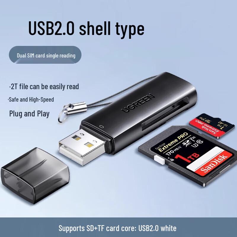 

UGREEN USB 2.0 TF/SD Card Reader
